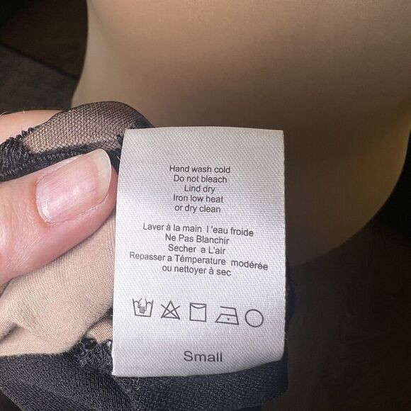 Greylin SZ S Embroidered Sheer Mesh Stretch Top Whimsigoth Fairy Goth Romantic - Picture 8 of 8